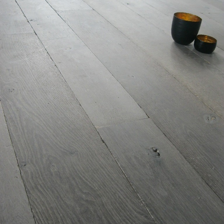 zin begrijpen krijgen Verouderde eiken houten vloer oud grijs - Piet Jonker