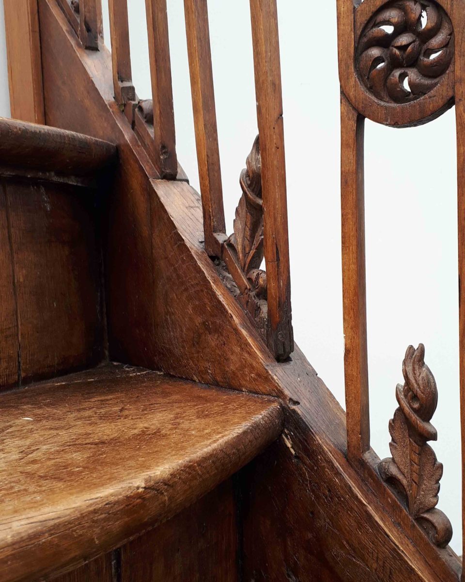 Betere Antieke houten trap Lodewijk XVI stijl - Piet Jonker KS-35
